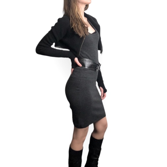 Allude Cashmere Knit Scoop Neck Dress - Picture 5 of 16